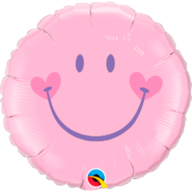 Carita Feliz Rosa Todo Globos