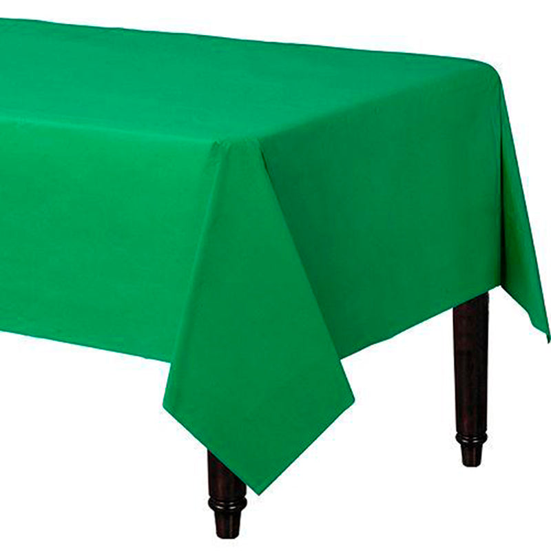 Mantel plastico rectangular verde kiwi